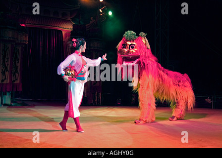 Chinesischer Staatszirkus Durchführung in Surrey England UK Stockfoto