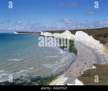 Sieben Schwestern Küste gesehen von Birling Gap, East Sussex, England, UK, GB Stockfoto