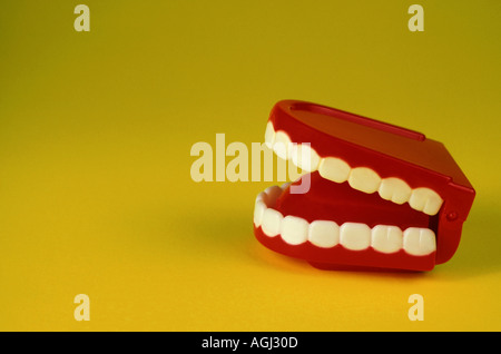 Plastikspielzeug Mund Stockfoto