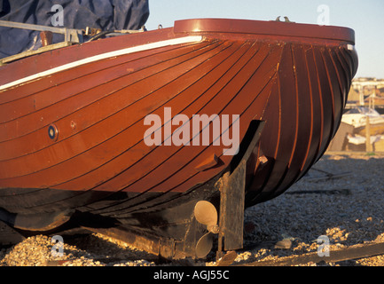 Angelboot/Fischerboot Klinker gebaut Stockfoto