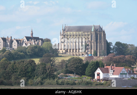 Lancing College and Chapel, West Sussex, England, Großbritannien Stockfoto