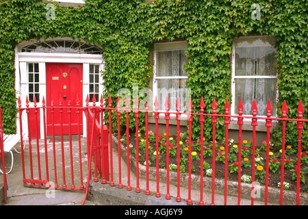 bunten Georgian House in Westport, County Mayo, Irland Stockfoto