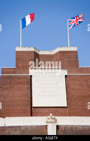 Die Thiepval-Denkmal zum Gedenken an die anglo-französischen Offensive von 1916 an der Somme, Picardie, Frankreich Stockfoto