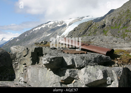 bleibt der Goldrush von 1897 herumliegen werden im Bereich der Skalen Chilkoot Trail Alaska USA Stockfoto