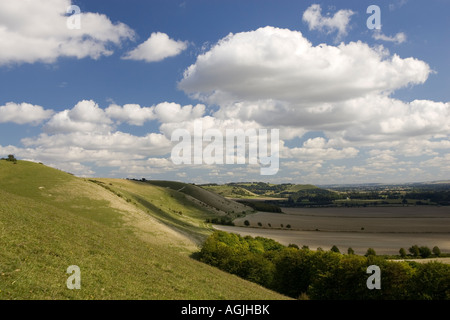 Pewsey Downs von Knap Hill Wiltshire England UK Stockfoto