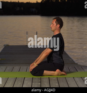 Yoga-Positionen Stockfoto