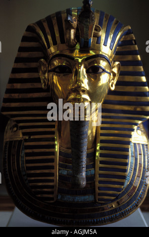 Die Maske von Tutanchamun im ägyptischen Museum Cairo Stockfoto