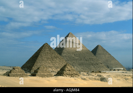 Cairo-Pyramiden von Gizeh Stockfoto