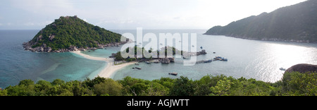 Panorama von Nang Yuan Inseln Thailand Stockfoto