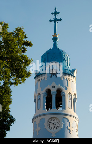 Turm der Sankt-Elisabeth-Kirche (1903-1913), "Blaue Kirche", Bratislava, Slowakische Republik Stockfoto