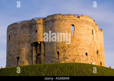 Cliffords Turm halten, York City, Yorkshire, England, UK Stockfoto