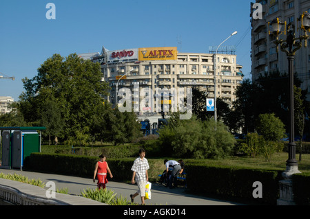 Bucuresti, Piata Unirii, modernen Stadtzentrum Stockfoto