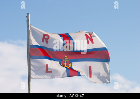RNLI Flagge bei Lowestoft Suffolk England Stockfoto
