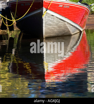Boot am Lake Superior Stockfoto