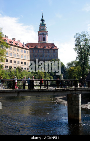 Krumauer Schloss Cesky Süd Böhmen Tschechien. Foto: Willy Matheisl Stockfoto