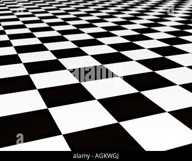 einen großen schwarzen und weißen Stock Hintergrund Schachbrettmuster Stockfoto
