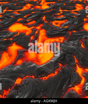 Bild von heißen knacken Lava oder magma Stockfoto