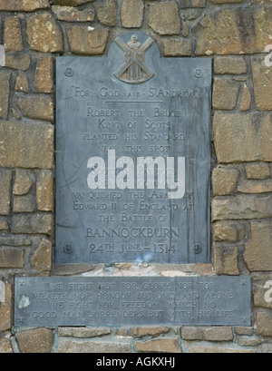 Bannockburn Memorial Site Bannockburn Stirlingshire Schottland Stockfoto