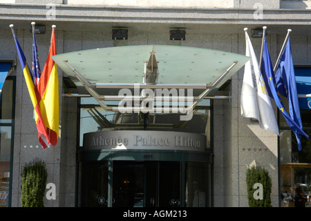 Bucuresti, Cala Victoriei Athenee Palace Hilton Hotel Stockfoto