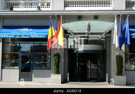 Bucuresti, Cala Victoriei Athenee Palace Hilton Hotel Stockfoto