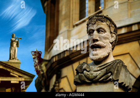 Details - Sheldonian Theatre Oxford Skulptur Stockfoto