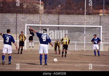 Amateur Football Match, Barcelona-Spanien Stockfoto