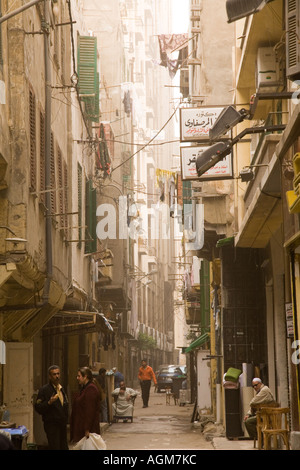 Straßenszene in Alexandria Ägypten Stockfoto