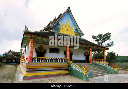 China Yunnan Süden Xishuangbanna Manguanhan neue Tempel Stockfoto