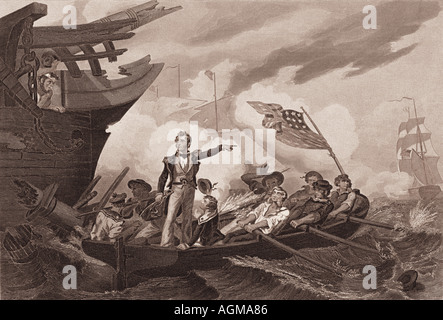 Schlacht von See Erie, 1813 Stockfoto