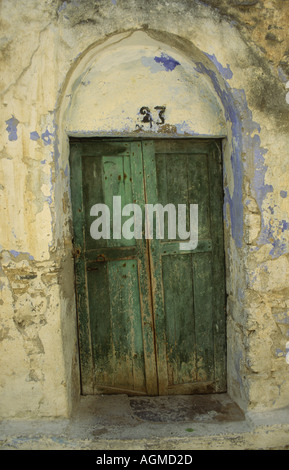 Alte Tür Chios Griechenland Stockfoto
