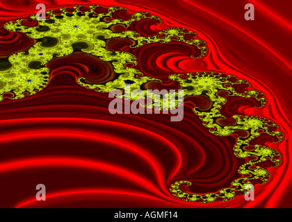 Darstellung der Mandelbrot-Menge Detail Stockfoto