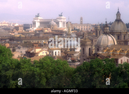 Blick über die Dächer von Rom die ewige Stadt-Italien Stockfoto