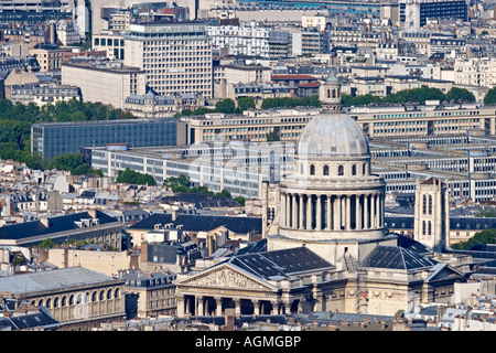 Paris Frankreich Luftaufnahme des Pantheon von Montparnasse-Turm Stockfoto