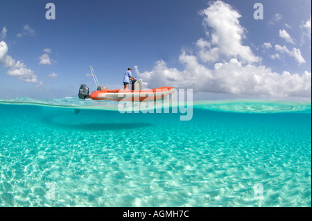 Unter Untiefen über Bild im Nordwesten Punkt Provo-Turks-Caicos-Inseln Stockfoto