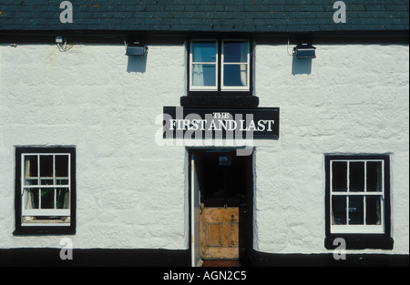 Erste und letzte Inn in England Lands End Cornwall GB UK EU Europa Stockfoto