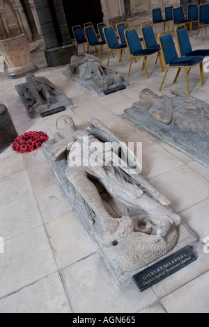 Templer Ritter Bildnisse der Tempel der Kirche London England GB UK Stockfoto