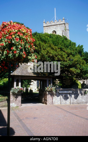 Church Street Sidmouth in Devon. Stockfoto