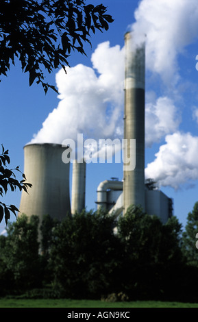 Frimmersdorf Kohlekraftwerk Deutschland Stockfoto