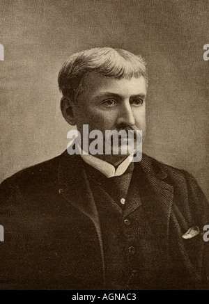 Francis Brett Hart, aka Bret Harte, 1836 - 1902. Amerikanische Kurzgeschichte Schriftsteller und Dichter. Stockfoto