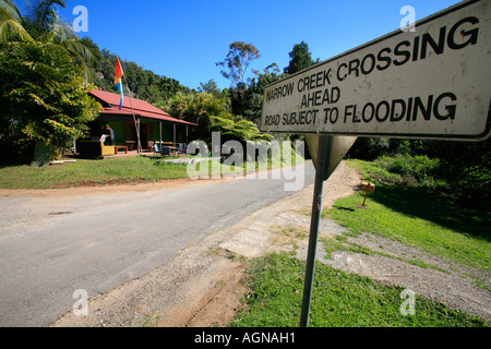 Cafe im Hinterland Byron Bay Australien Stockfoto