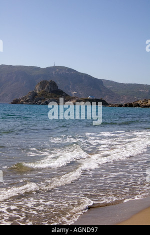 dh Kastri Insel KAMARI Bucht Griechenland KOS Kloster Ayios Antonis Kamari Bucht Stockfoto