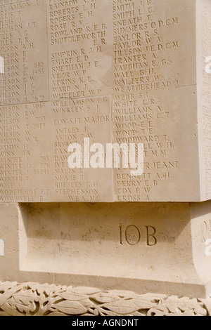 Die Thiepval-Denkmal zum Gedenken an die 1916 anglo-französischen Offensive an der Somme und 73.000 britische Männer ohne Gräber, Frankreich Stockfoto