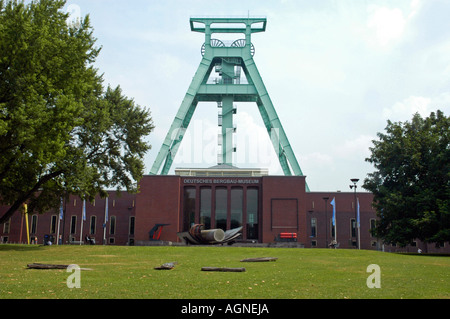 Welle, Turm, Deutsche Bergbau-Museum Bochum, Ruhrgebiet, NRW, Deutschland | Stockfoto