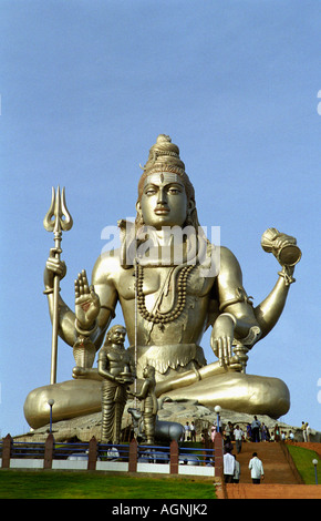 Statue von Lord Shiva Murudeshwar Mahadev Tempel, Karnataka, Indien Stockfoto