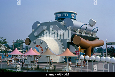 Chrysler-Pavillon an der New Yorker Weltausstellung 1964-1965 Stockfoto