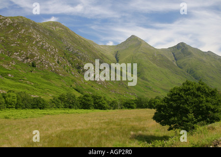 Die fünf Schwestern von Kintail von Shiel Bridge in die nordwestlichen Highlands von Schottland Stockfoto