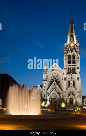 Kirche St. Francis Xavier College an der Universität von St. Louis in St. Louis, Missouri. Stockfoto