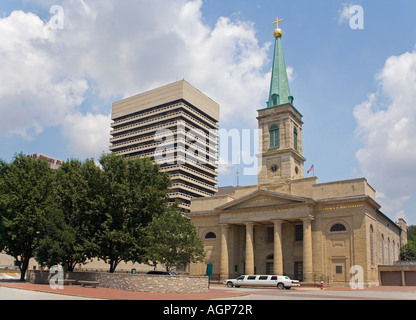 Alte Kathedrale in St. Louis, MO Stockfoto