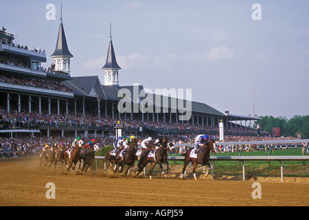 2001 Kentucky Derby Rennen Churchill Downs Louisville Kentucky Stockfoto