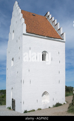 Tilsandede Kirche in den Sand nach und nach in Skagen Jütland Dänemark begraben werden Stockfoto